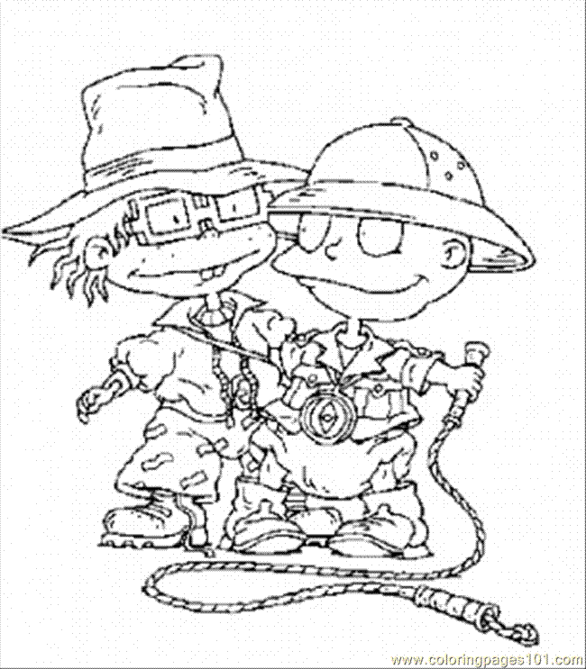 Rugrats Chuckie And Tommy Coloring Pages | download free printable