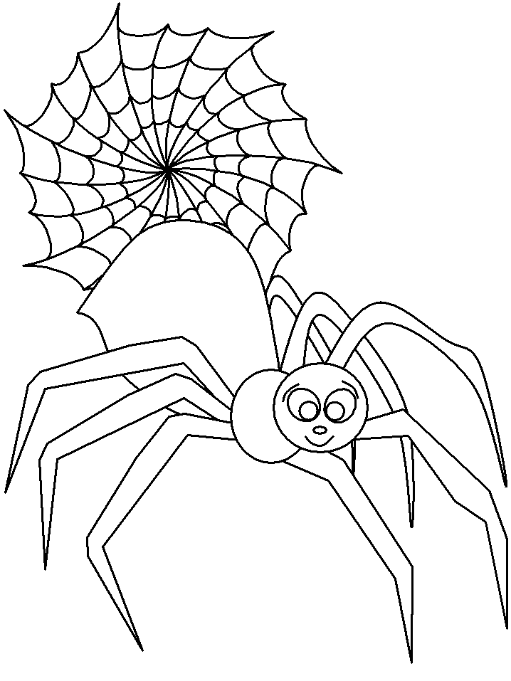 Cute Spider Coloring Page Images & Pictures - Becuo