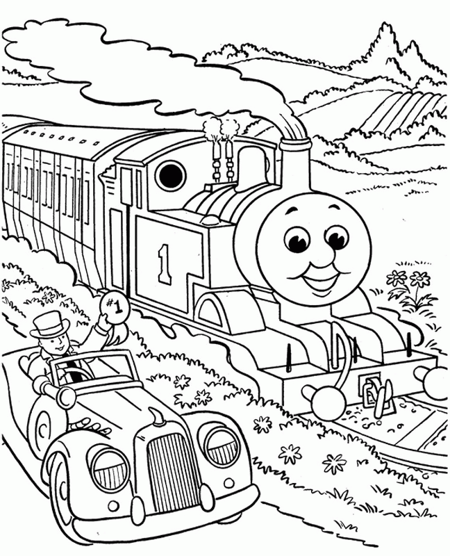 Thomas the Tank Engine Coloring Pages (12) | Coloring Kids