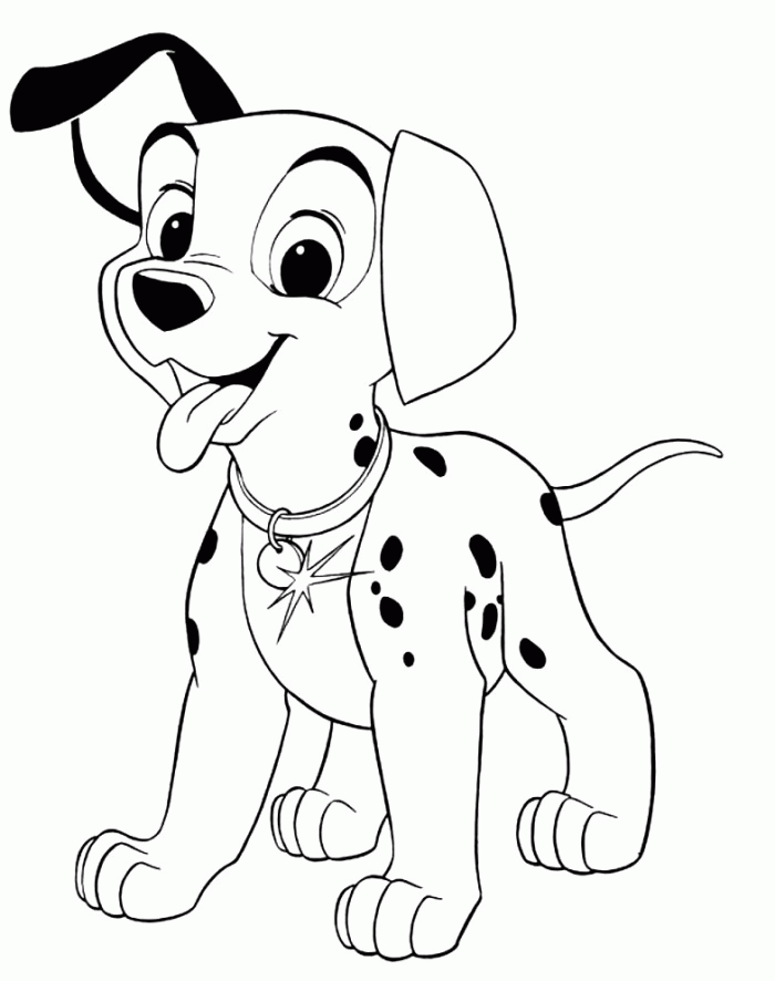 101 Dalmatian Coloring Page - Disney Coloring Pages on iColoringPages.