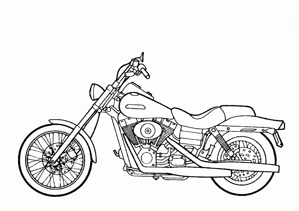 Motorcycle Coloring Pages For Kids | Coloring Pages