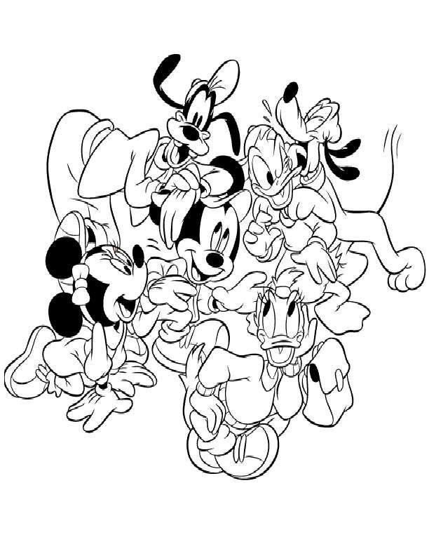 Pluto Mickey Coloring Pages 620 | HelloColoring.com | Coloring Pages