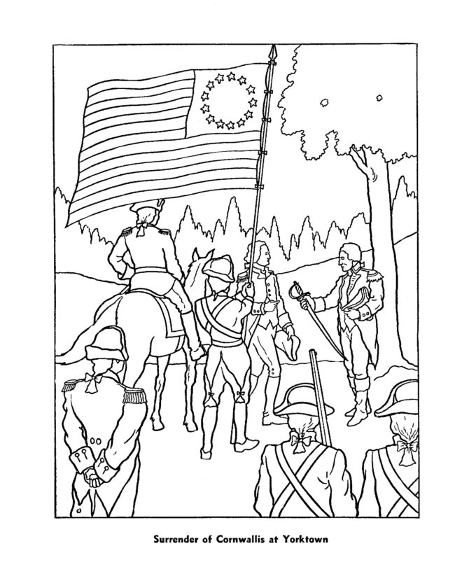 american revolutionary war coloring pages | coloring pages for