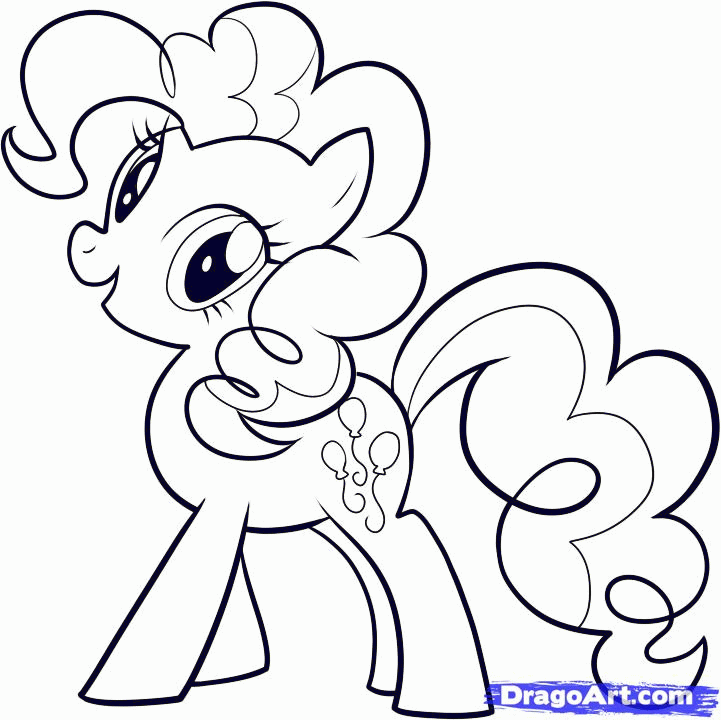 My Little Pony Friendship Is Magic Coloring Pages Pinkie Pie