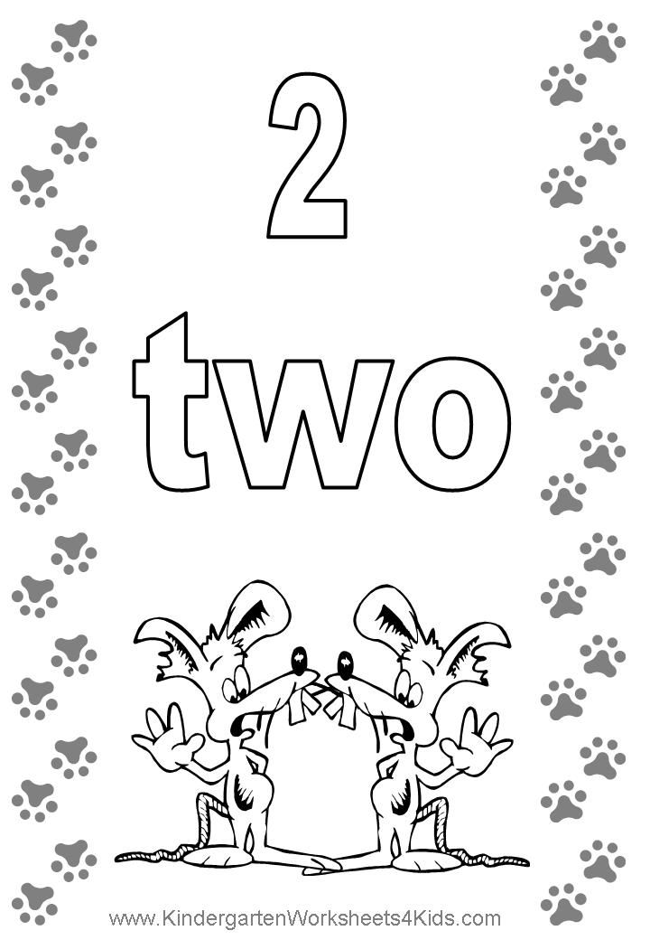 Number 2 coloring pages for kids – Preschool | Free Coloring Pages