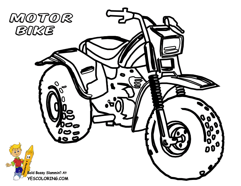 Motorbike Coloring Pages | Motorbike | Free | Motorbike Colouring