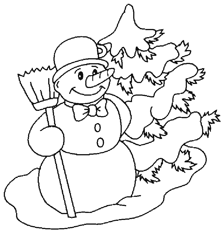 Snowman Coloring Pages 5 | Free Printable Coloring Pages