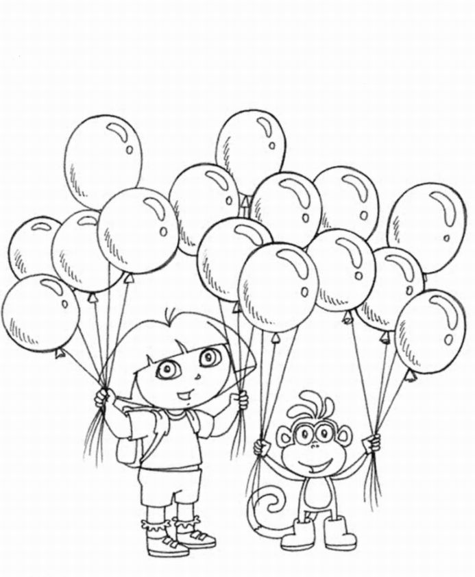 Balloons Coloring Pages coloring book pages balloons – Kids