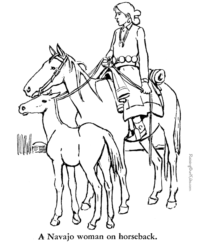 Horses - Animal Coloring Pages