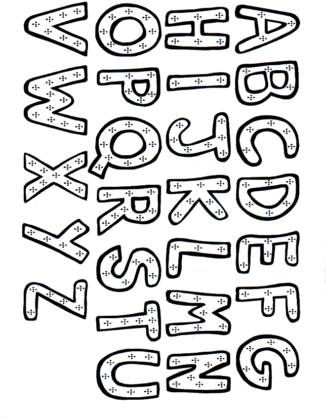 Alphabet Coloring Pages (3) - Coloring Kids
