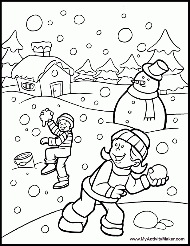 Winter Holiday Coloring Pages 76 | Free Printable Coloring Pages