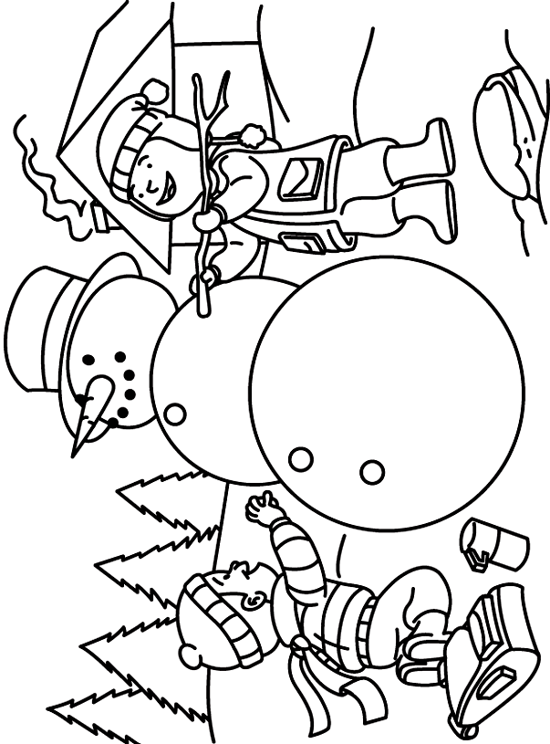 snowman coloring pages for kids