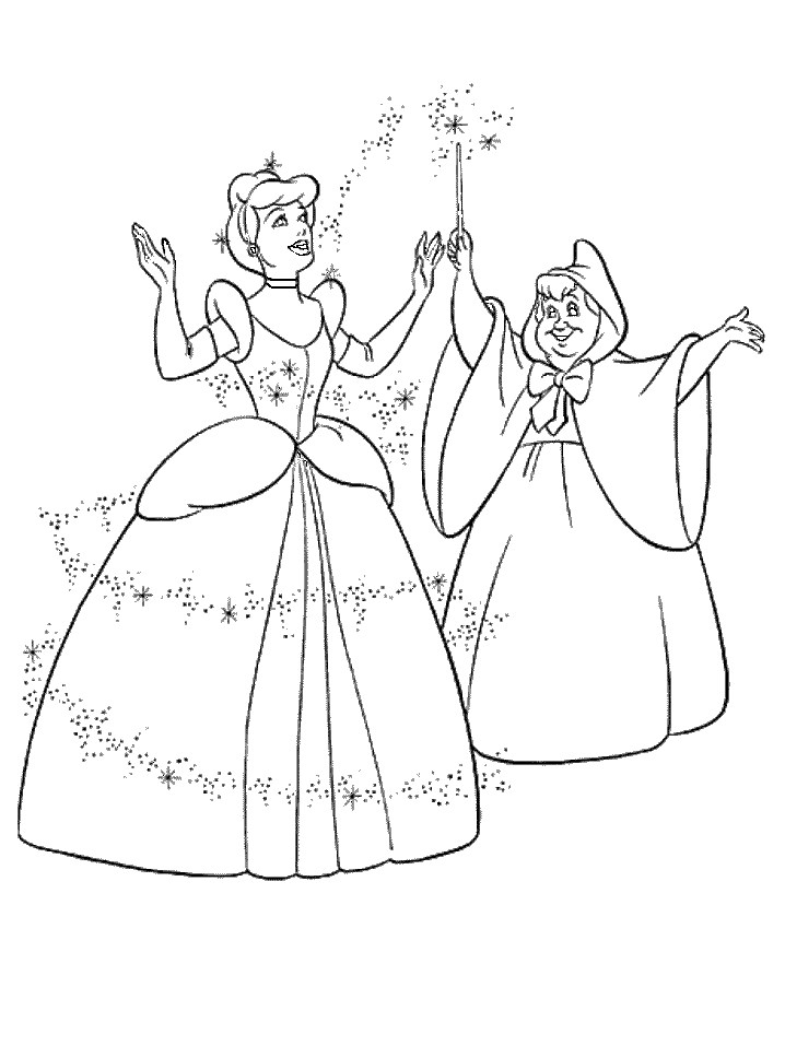 Printable Princess Cinderella Coloring Pages | Coloring Pages