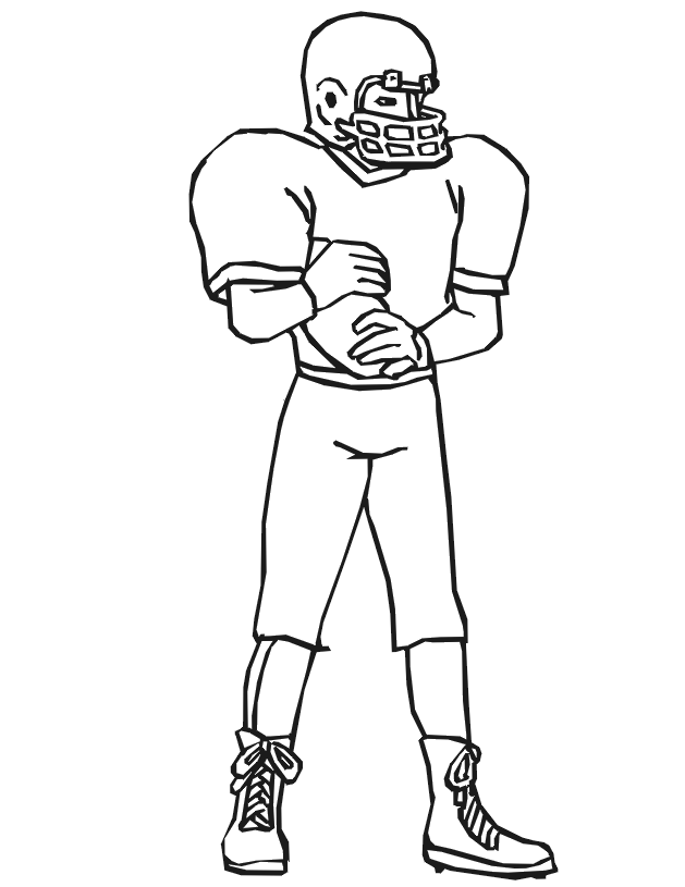 football player coloring pages | Coloring Picture HD For Kids