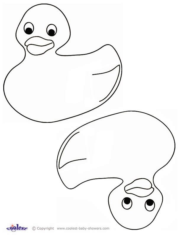 Gallery For > Rubber Duck Coloring Page