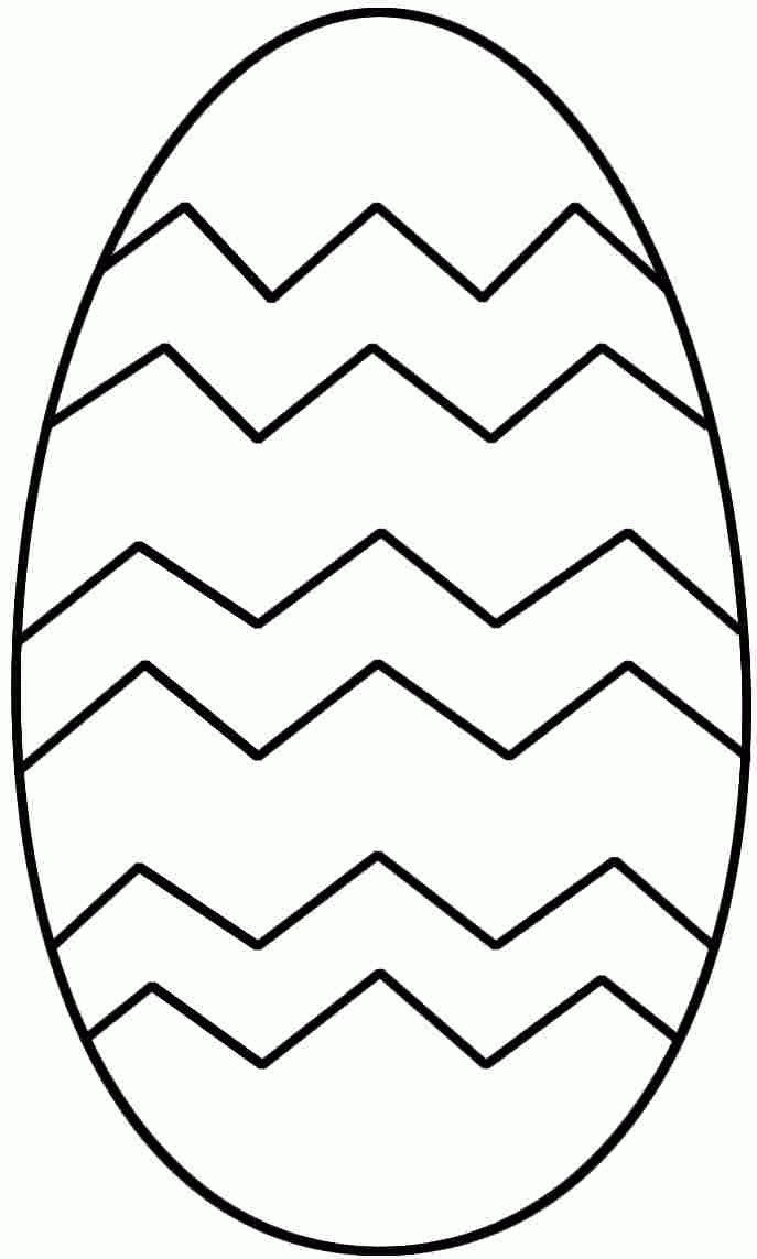Easter Egg Colouring Pages Printable For Little Kids 16412#