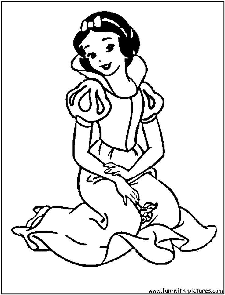 Disneyprincess Snow White Coloring Page | Fun with Coloring | Pintere…