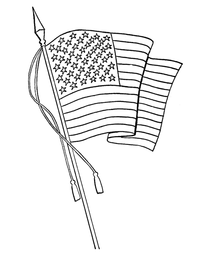 USA-Printables: Flag Day Coloring Pages - US Holidays and