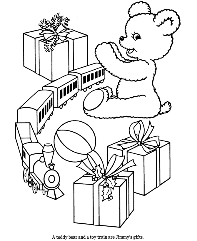 BlueBonkers : Christmas presents, toys and gifts Coloring pages - 10