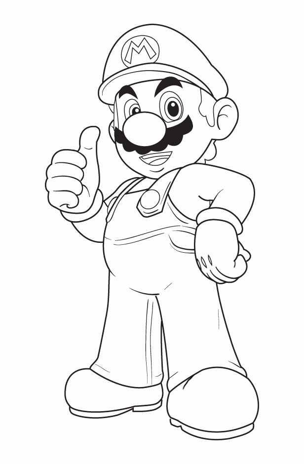 Coloring pages mario characters