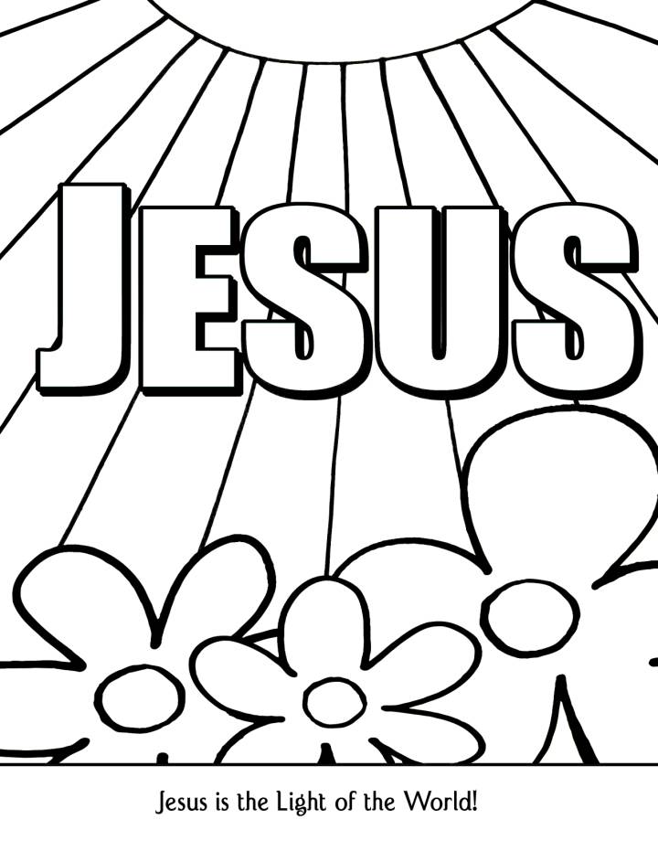 COLORING JESUS LIGHT PAGE WORLD Â« Free Coloring Pages