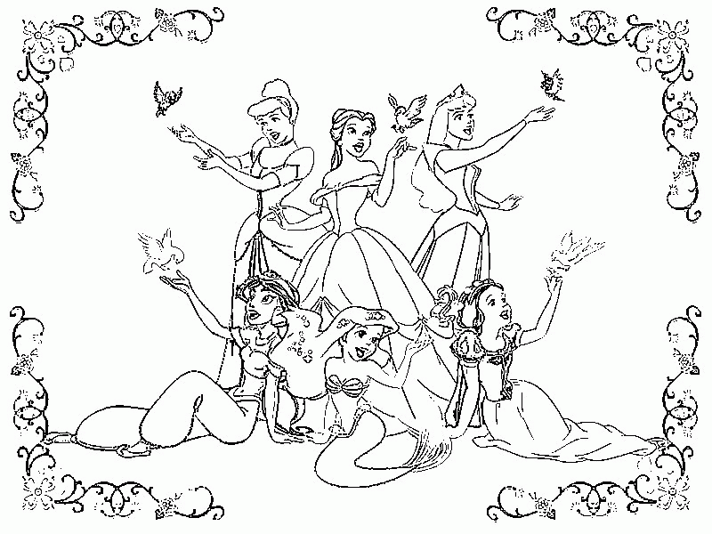 Search Results » All Disney Princess Coloring Pages