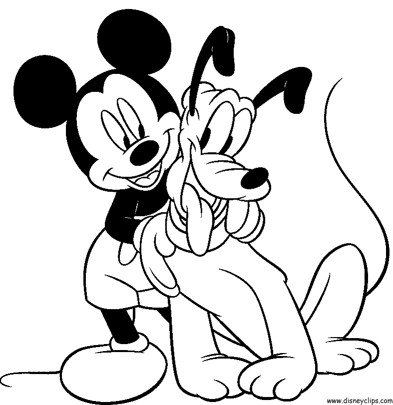 Mickey Mouse and friends Coloring Pages 5 - Disney Coloring Book