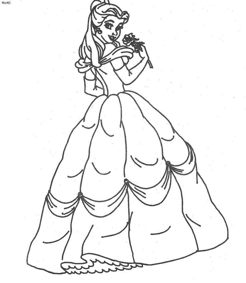 Cinderella coloring pages - Cinderella - Disney - cute princess