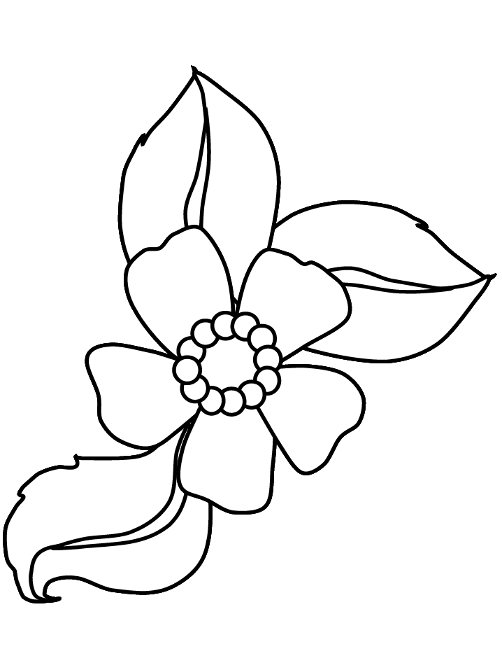 Cartoon Flowers Coloring Pages - Free Printable Coloring Pages