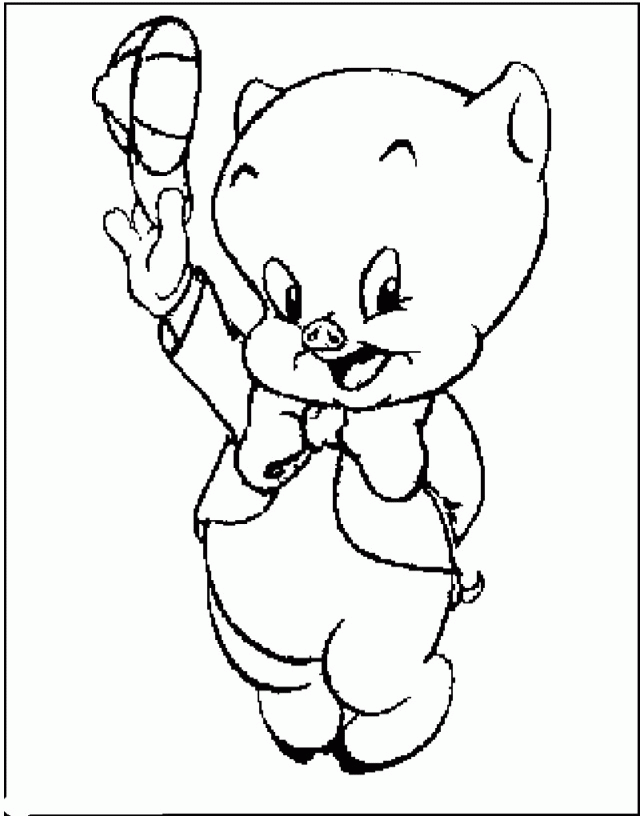 Looney Tunes Porky Pig Coloring Pages Looney Tunes Coloring 116563