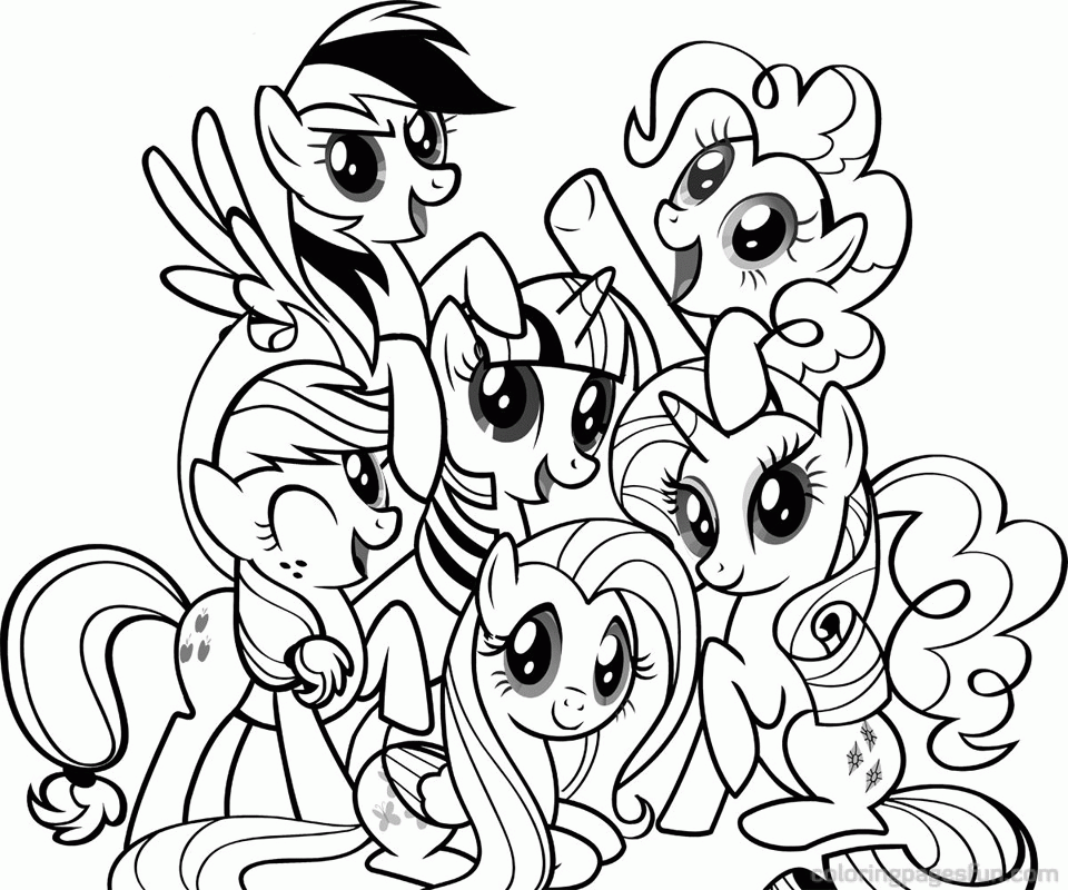 My Little Pony Coloring Pages | Hobby Shelter