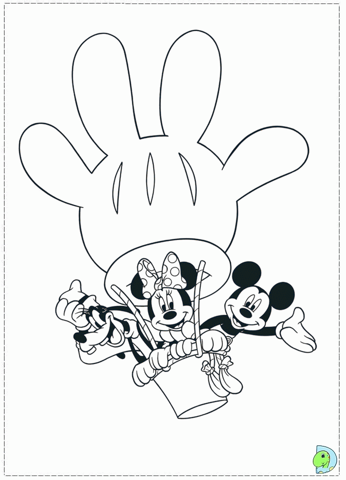 mickey mouse clubhouse coloring page dinokids