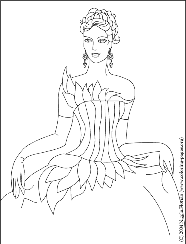 Doll House Elora Princess Picture to Color