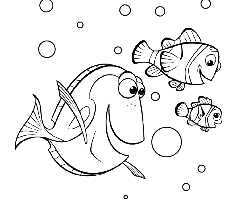 Disney Printable finding nemo coloring pictures for kids