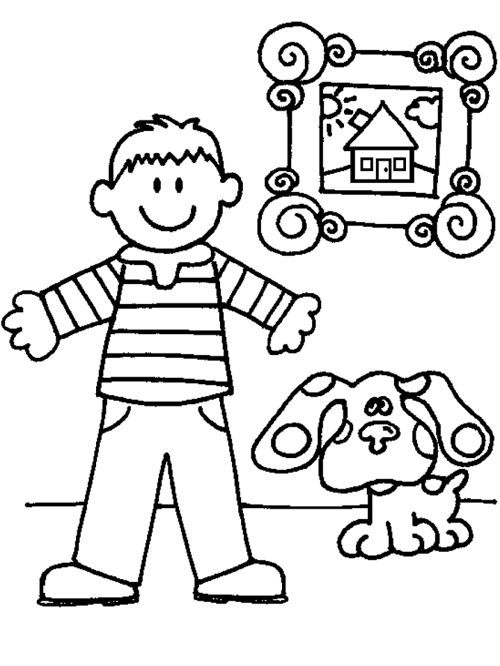 Amazing Coloring Pages: blues clues coloring pages