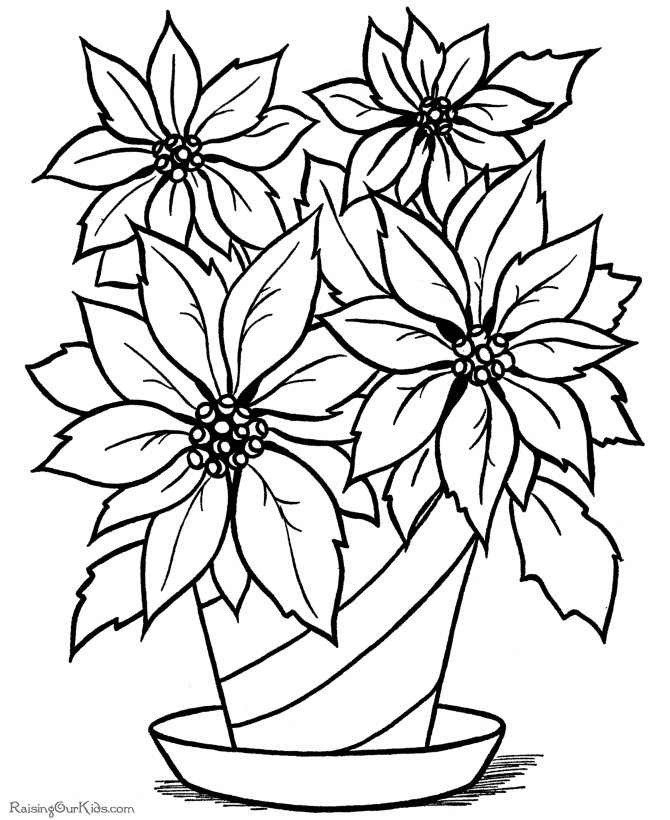 Printable Flower Coloring Pages | COLORING WS