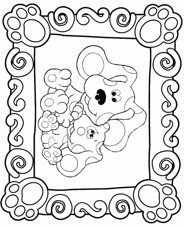 Coloring Pages Great Blues Clues Coloring Pages Picture Id 160870