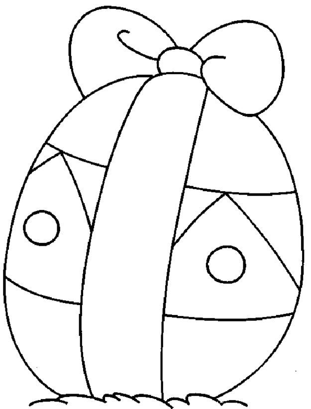 Easter Egg Coloring Pages For Preschool : Easter Egg Coloring Page