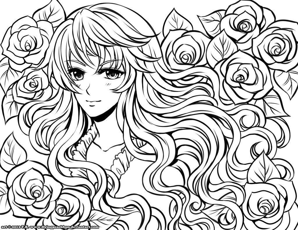 Anime Coloring Pages - Koloringpages