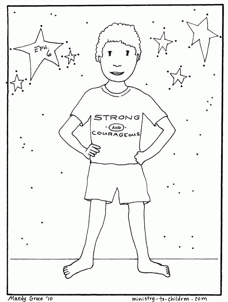 Armor Of God Coloring Page - Coloring Pages for Kids and for Adults