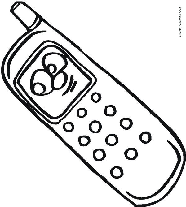 cell phone coloring pages Archives - Kids Coloring Page