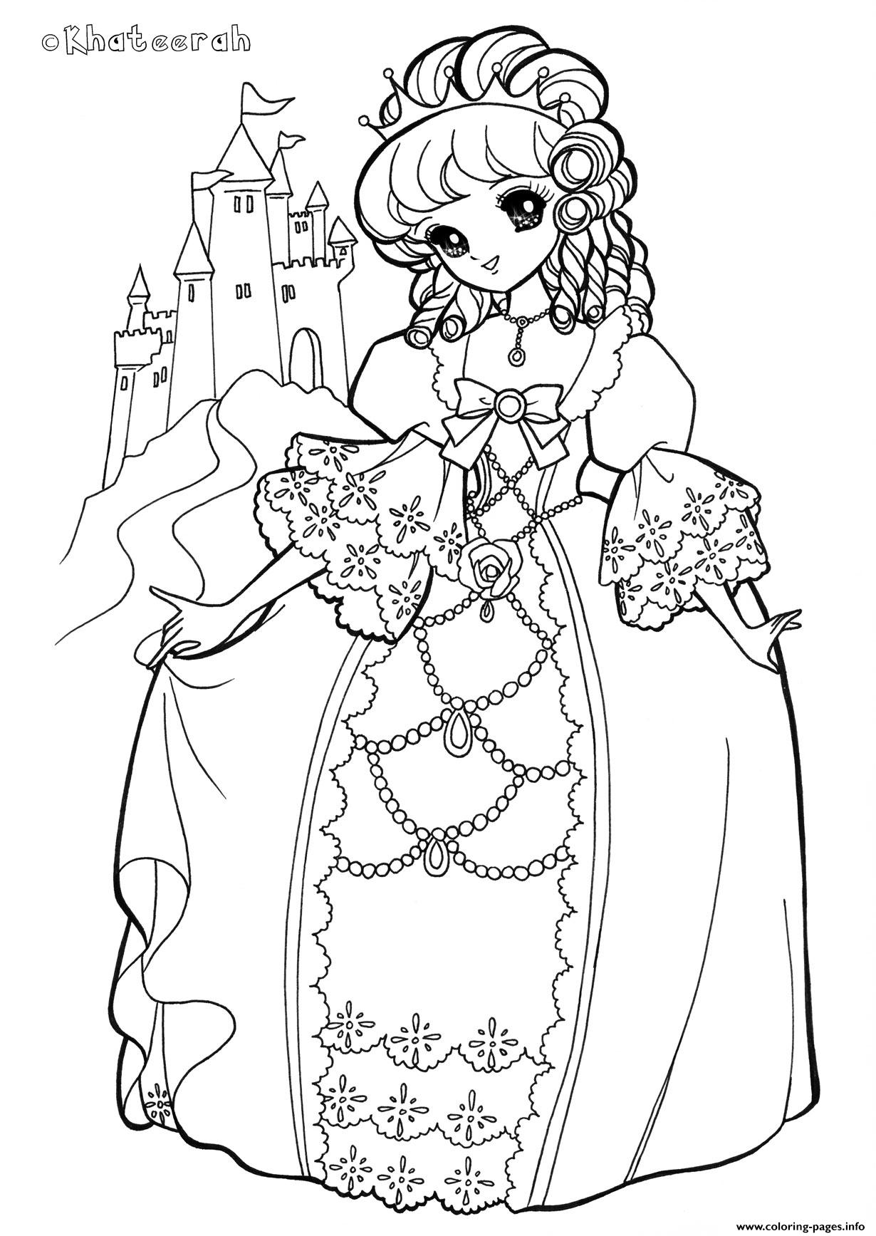 Coloring Pages : Glitter Force Kingdom Princess Coloring Printable ...