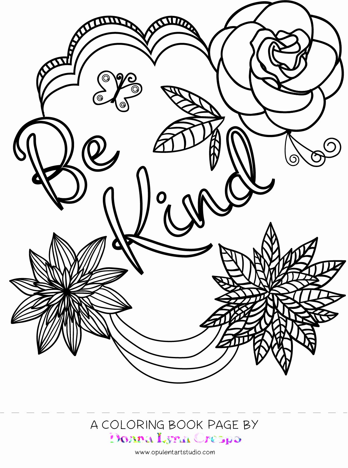 Be Kind Coloring Pages Lovely A Coloring Page for You ...