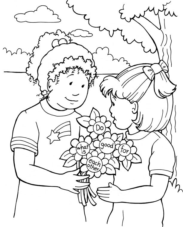 Forgiving Others Coloring Page | Sermons4Kids