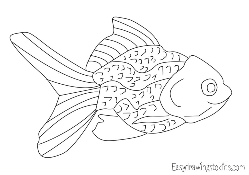 Goldfish coloring page - Easydrawingstokids