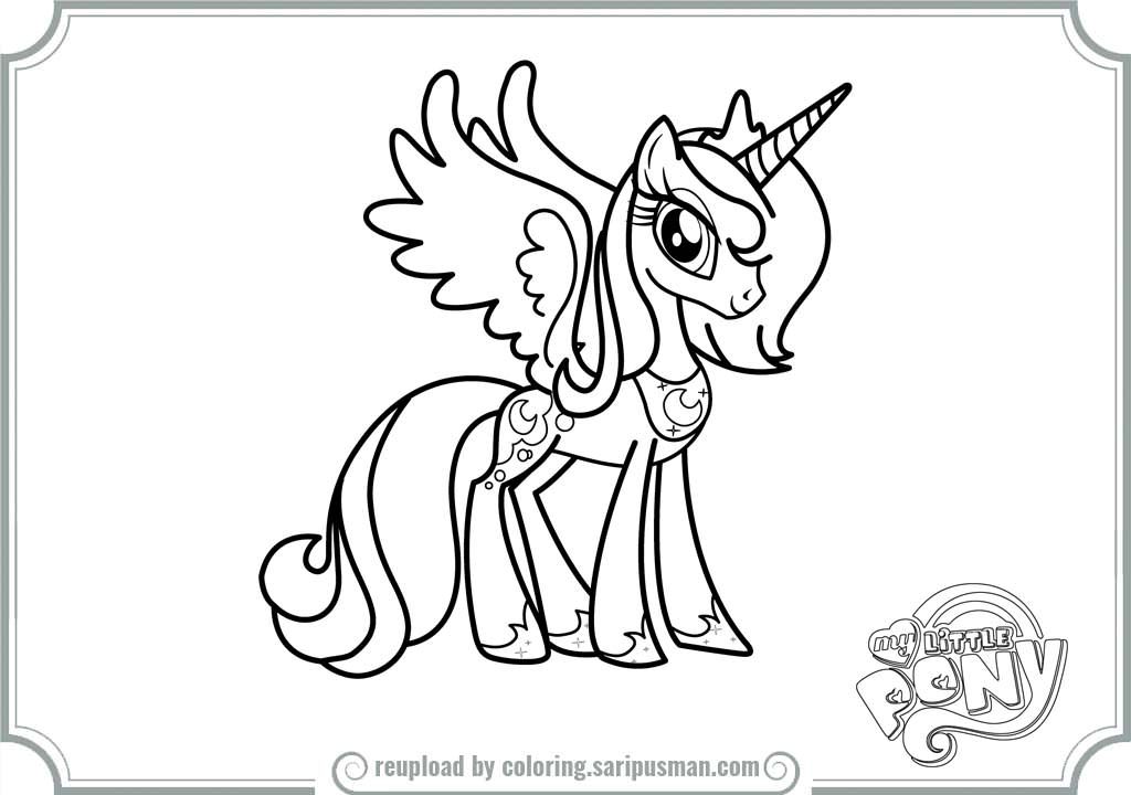 My Little Pony Princess Luna Coloring Pages | Printable Coloring Pages