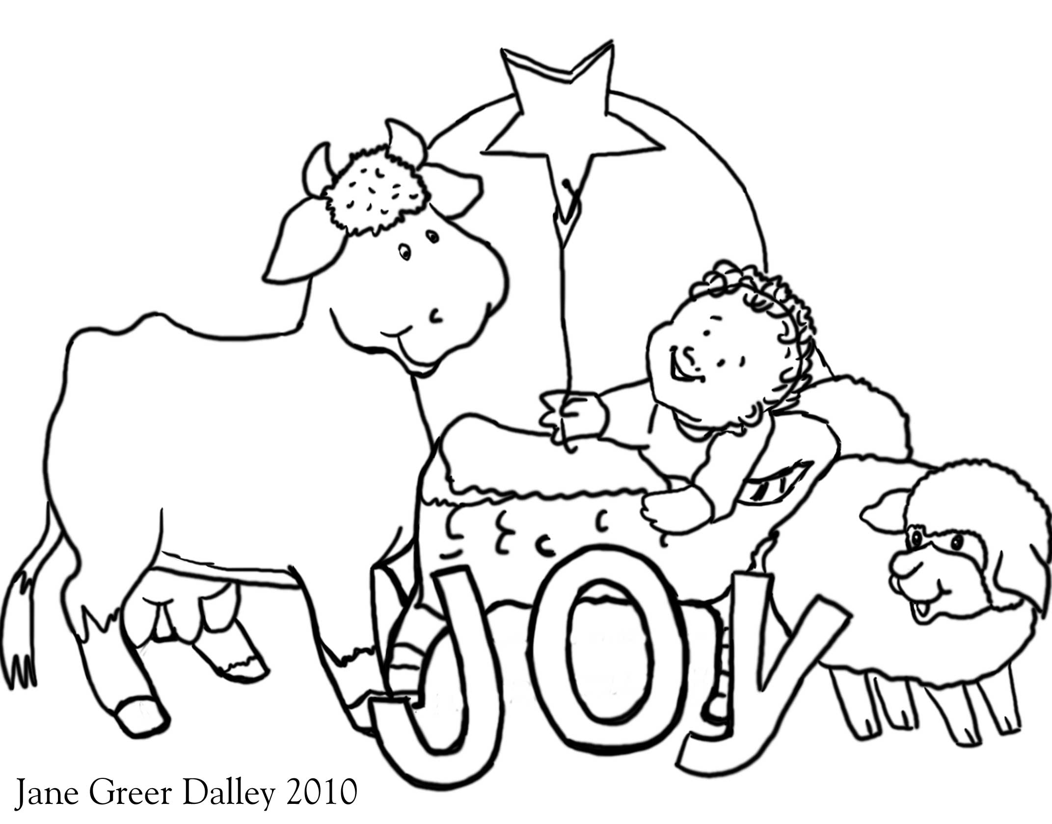 Printable Christmas Coloring Pages Nativity - Colorine.net | #3650