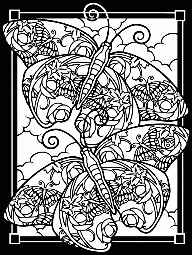printable stained glass coloring sheets 2 - VoteForVerde.com