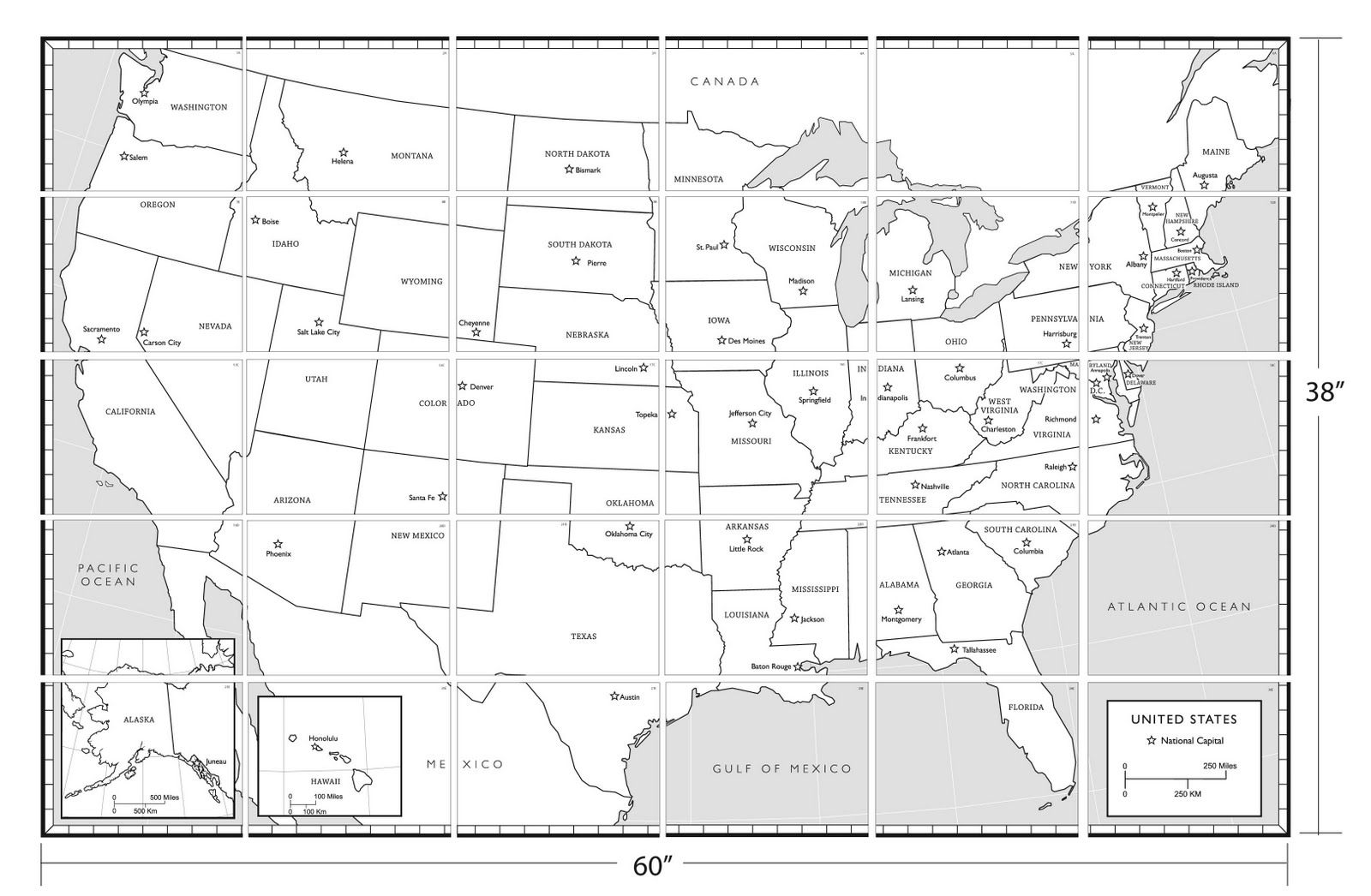 Best Photos of Printable Map Of United States - Free Printable ...