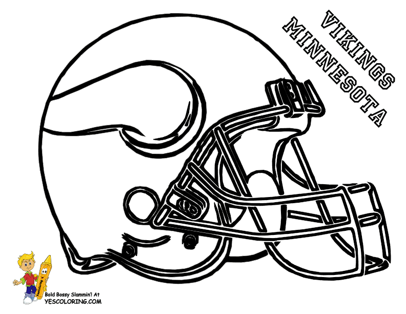 Pro Football Helmet Coloring Page |Anti-Skull Cracker Football ...